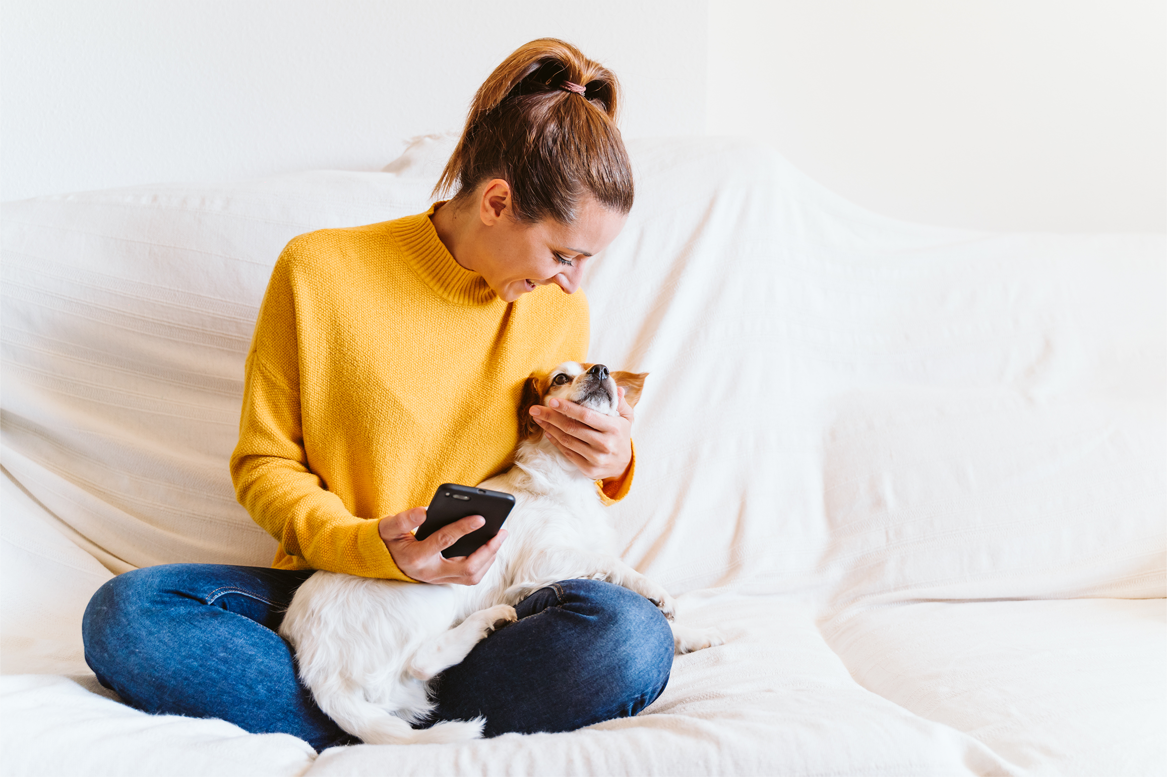 Person with dog